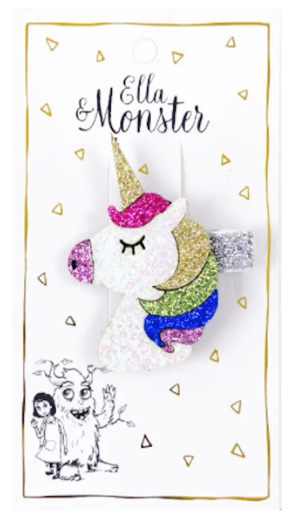 Hårclips Disco Unicorn fra Ella & Monster