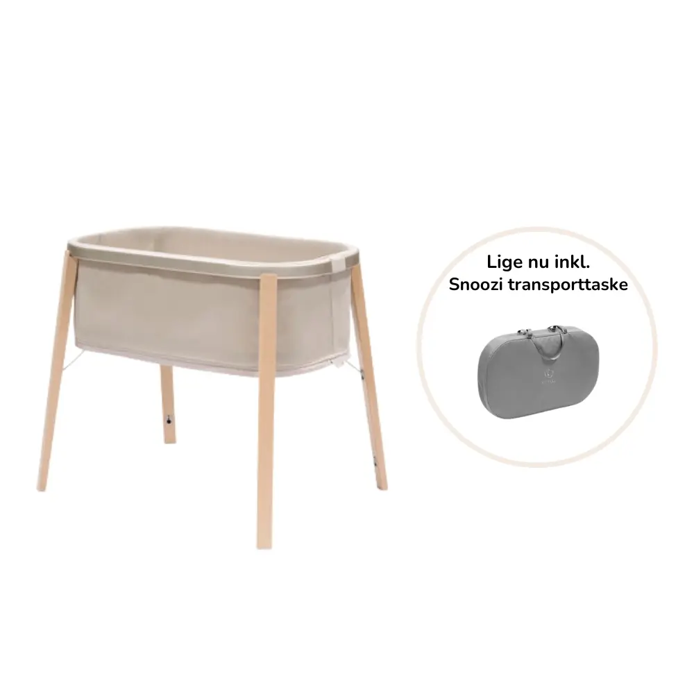 Stokke Snoozi Med Transport Taske   Sandy Beige fra Stokkeâ®