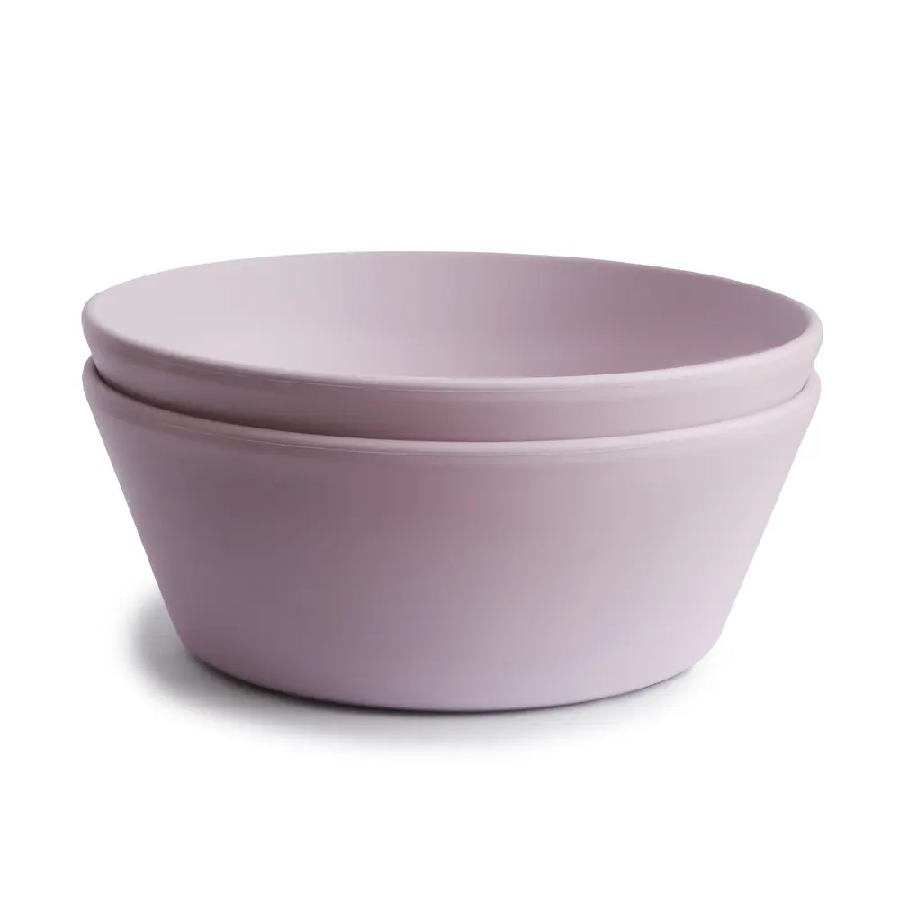 Dinner Bowl Round Soft Lilac fra Mushie