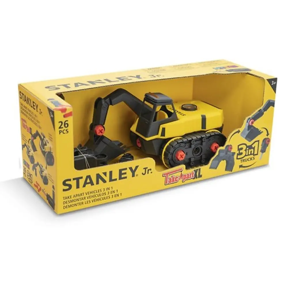 3 I 1 Take Apart Xl Sæt Gravemaskine fra Stanley Junior