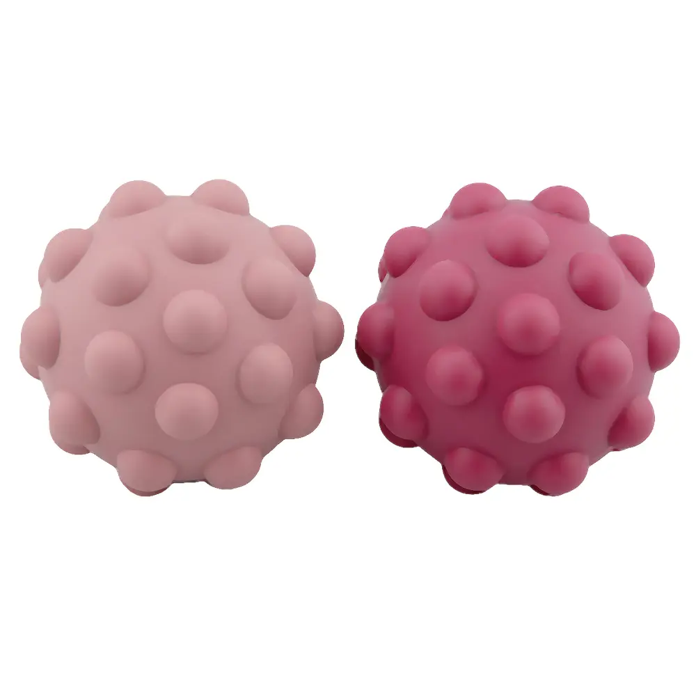 Sensory Silicone Fidget Small Balls   Blush fra Le Toft