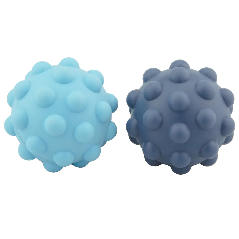 Sensory Silicone Fidget Small Balls   Blue fra Le Toft
