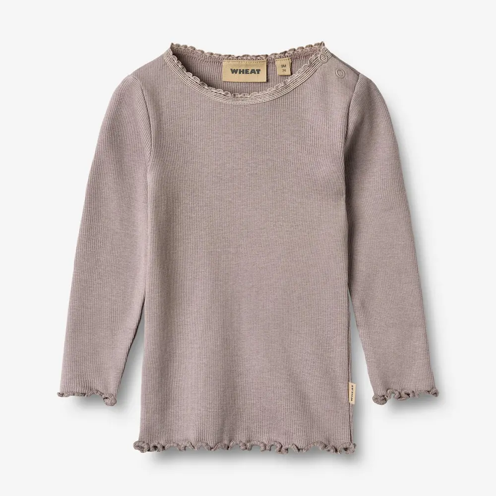 Langærmet T Shirt Rib Lace   9531   2 år fra Wheat