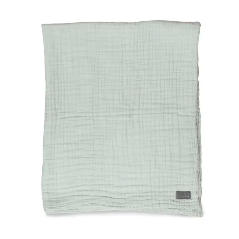 Tæppe, Muslin, Sage Grøn fra Vinter & Bloom