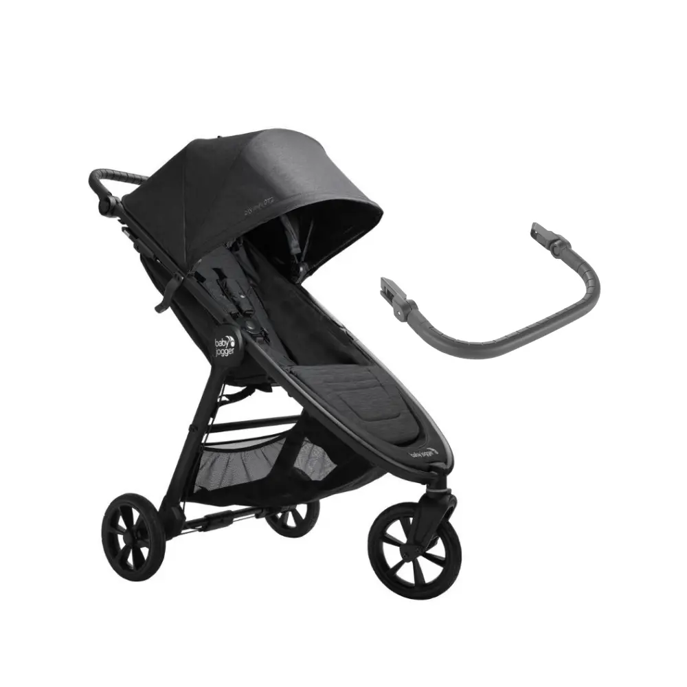 City Mini Gt2.1 Inkl. Frontbøjle   Opulent Black fra Baby Jogger