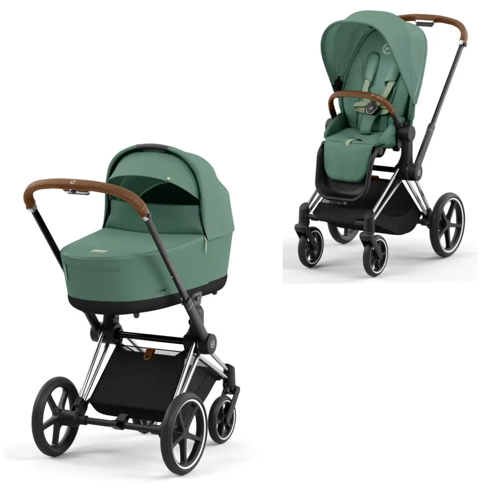 Priam Duovogn Leaf Green Chrome Brown fra Cybex