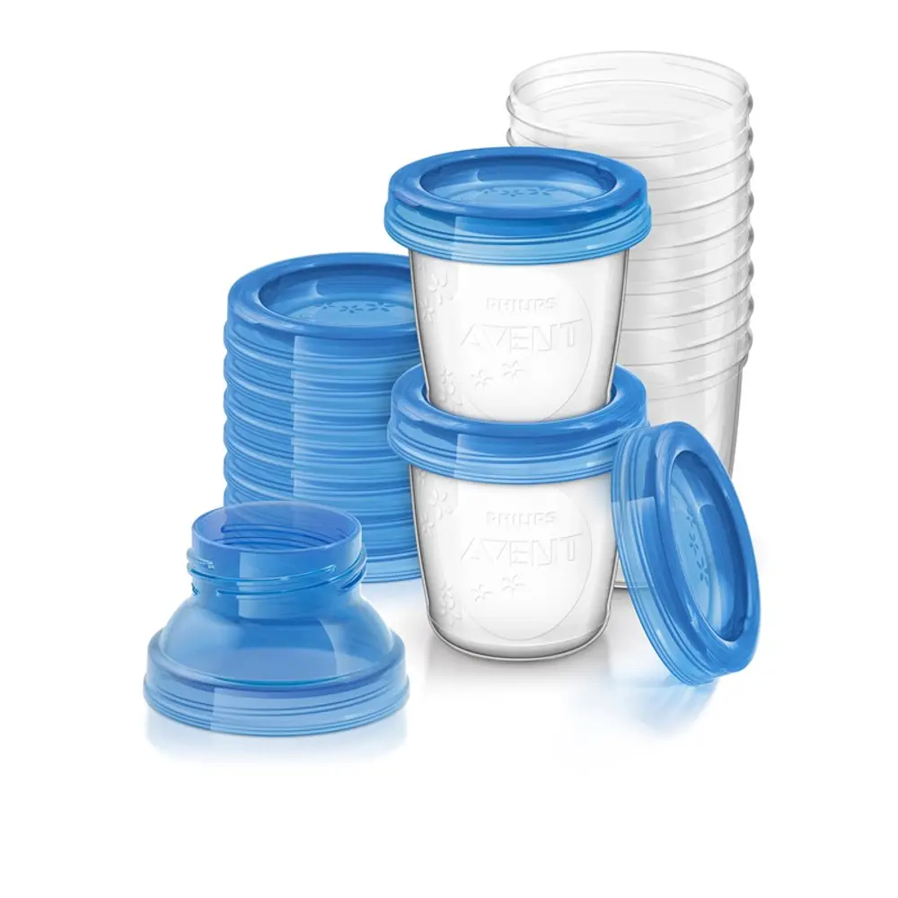 Via Opbevaringsbægre Inkl. Låg 10 Stk. 180 Ml. fra Philips Avent