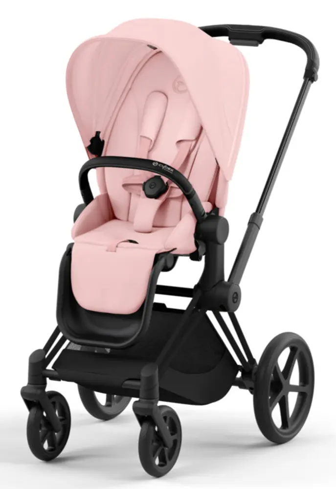 Priam Klapvogn   Peach Pink Matt Black fra Cybex