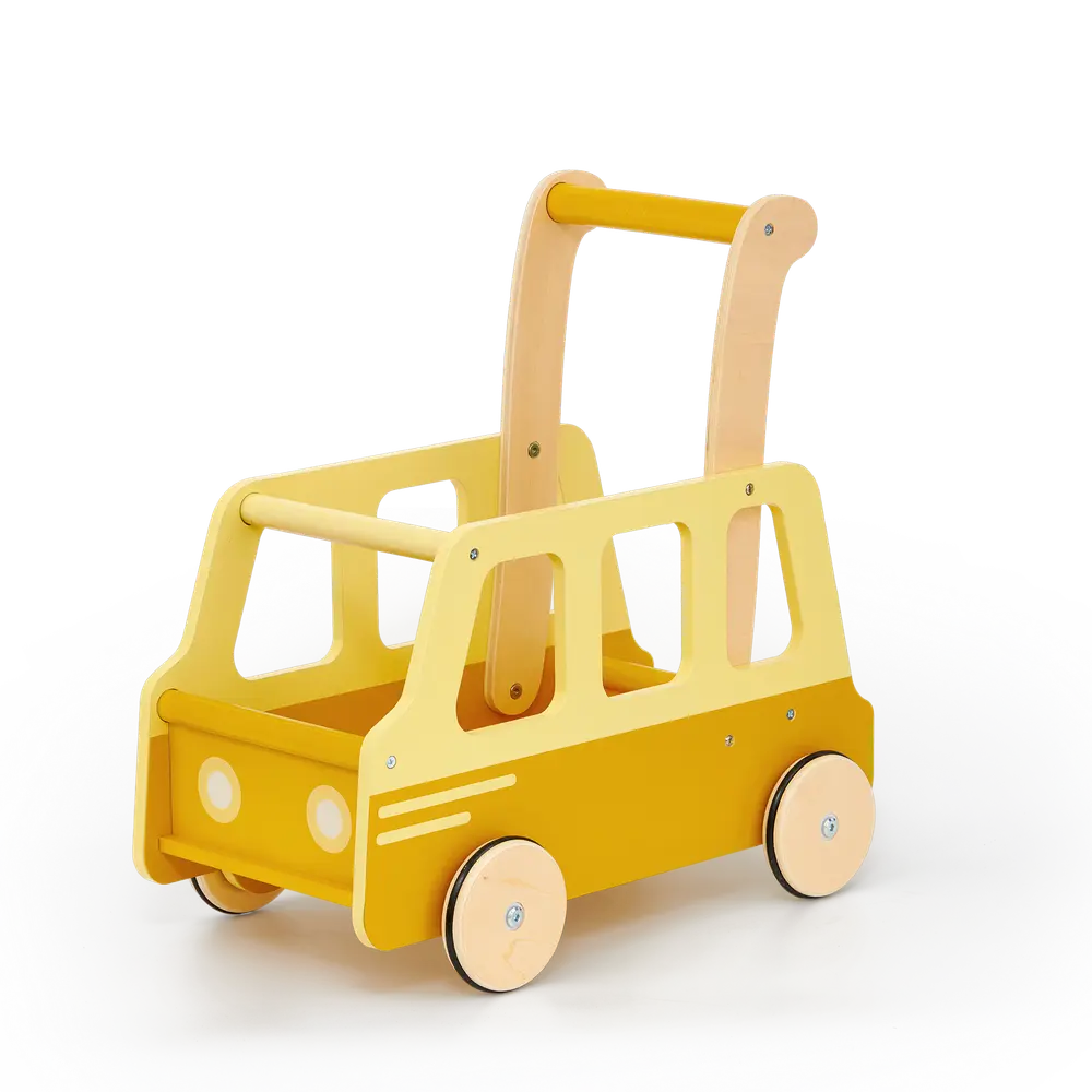 Skolebus Skubbevogn Gul fra Moover Toys