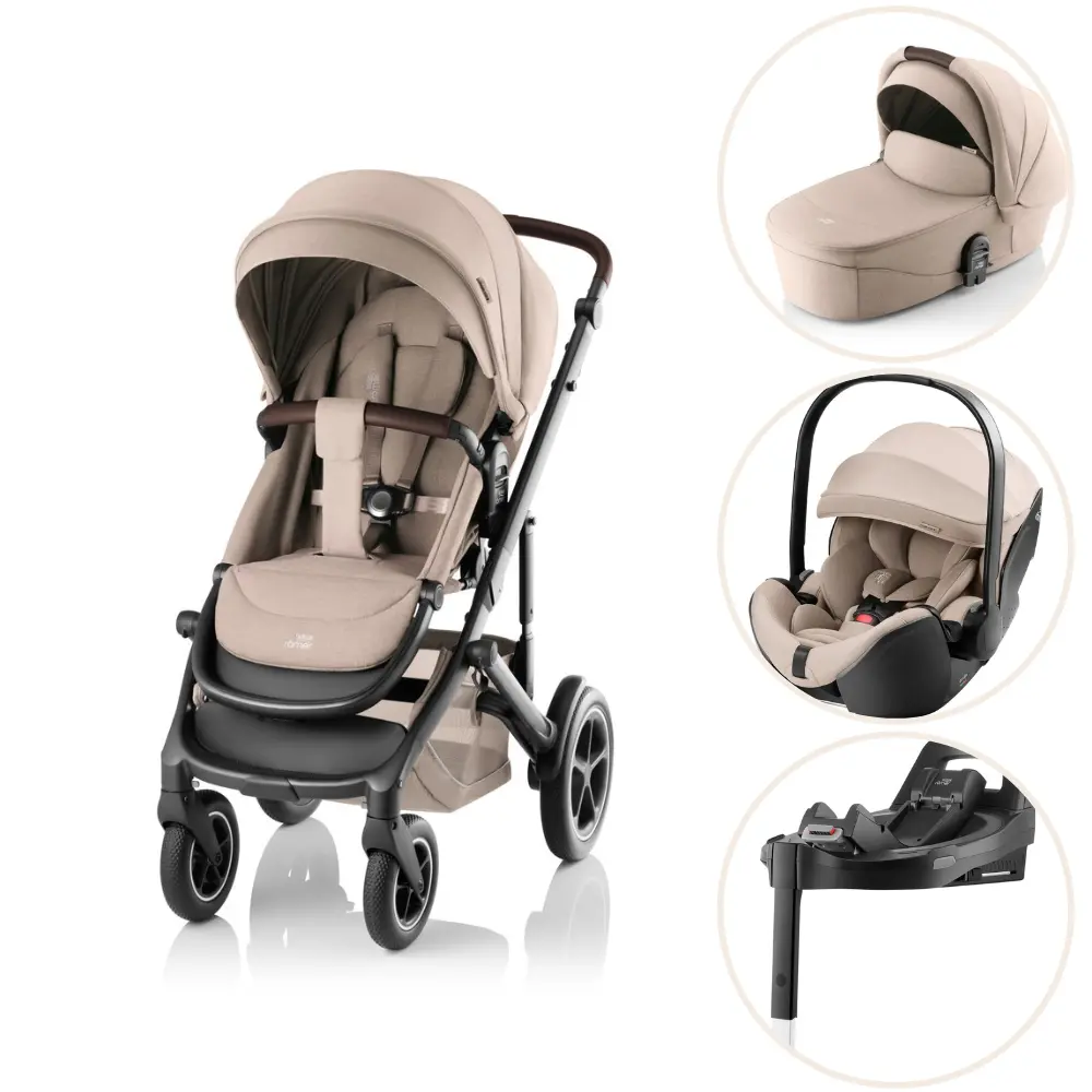 Smile 5z Style Inkl. Liggedel, Babysafe Pro Og Vario Base   Teak fra Britax Römer