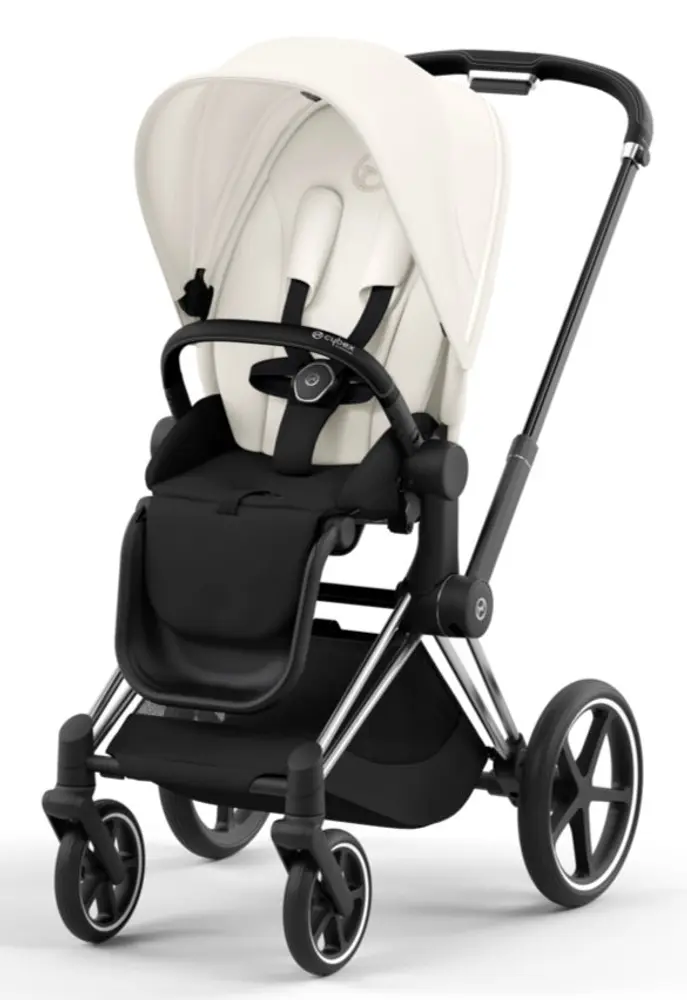 Priam Klapvogn   Off White Chrome Black fra Cybex