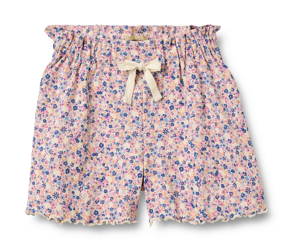 Ina Shorts   Pink Blue Flowers   110 fra Wheat