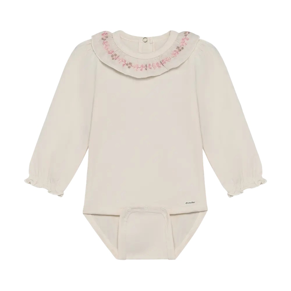 Langærmet Body   White Swan   62 fra Minymo