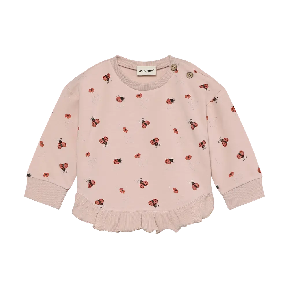 Sweatshirt M. Print   Peach Whip   86 fra Minymo