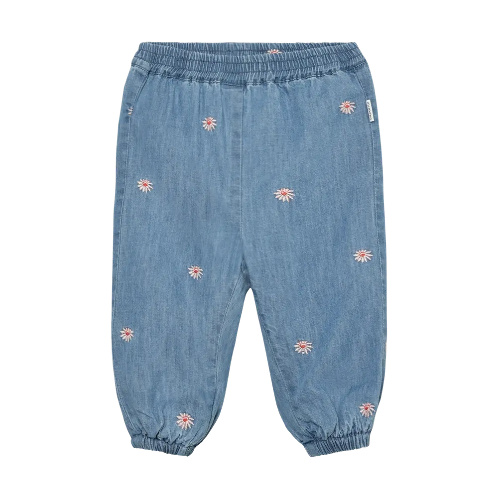 Charmbray Bukser Faded Denim 86 fra Minymo