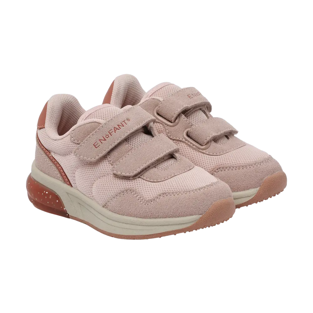 Sneakers Velcro M. Lys   Sepia Rose   24 fra En Fant
