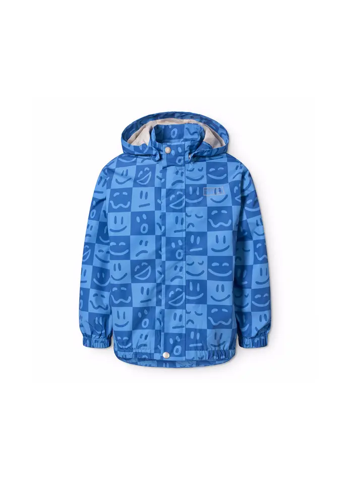 Waiton Regnjakke   Vibe Checks Blu   92 98 fra Molo