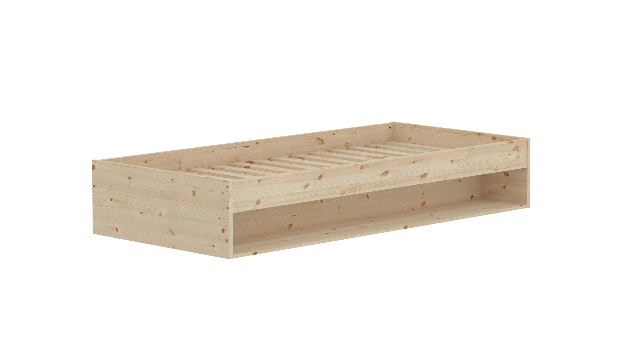 Grow Gulvseng Med Hylde   94,6x204cm fra Flexa