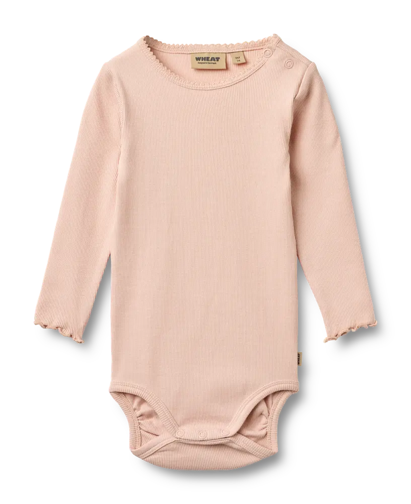 Regitze Langærmet Rib Body   Powder   62 fra Wheat