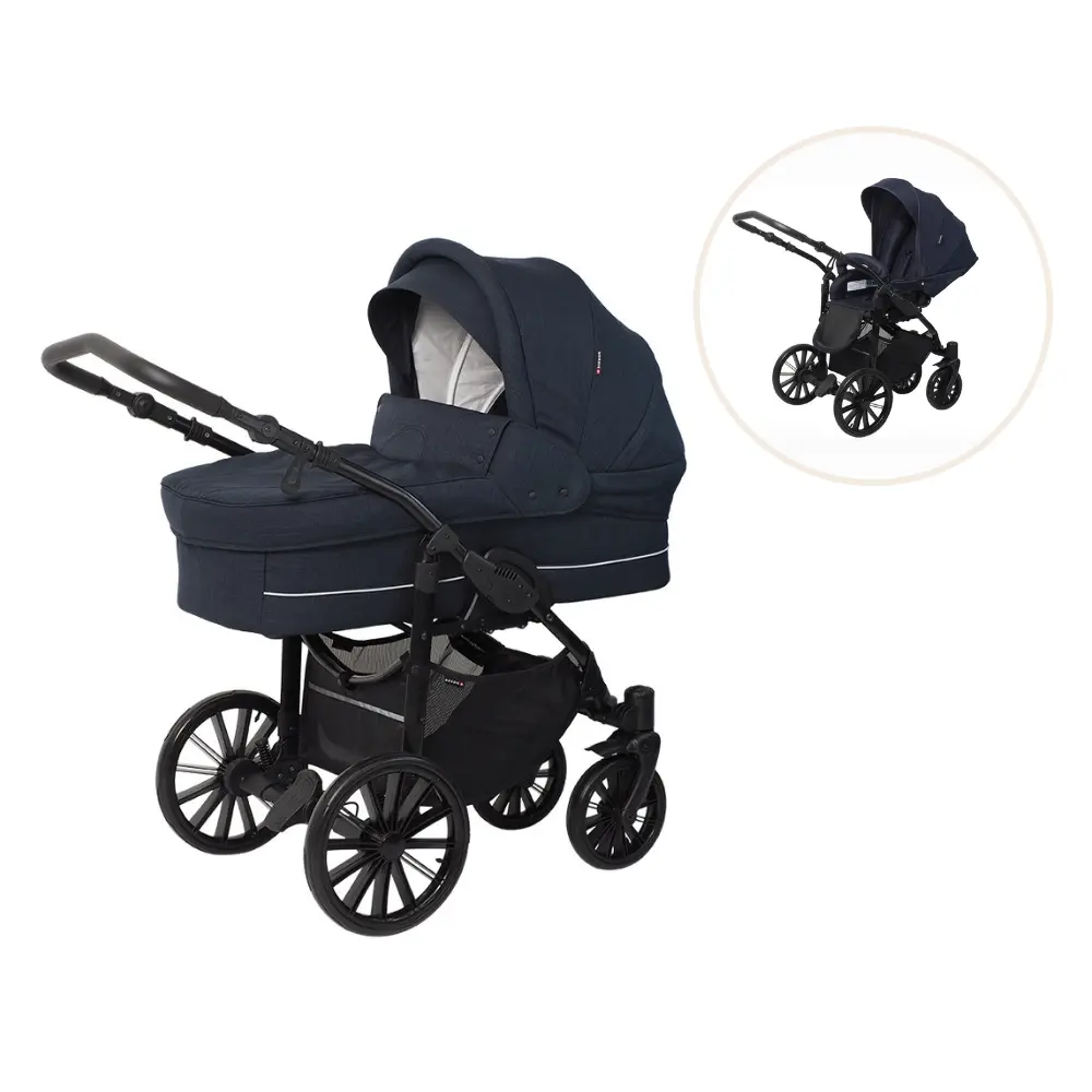 Nordic Lux Inkl. Klapvognssæde   Dusty Navy fra Basson