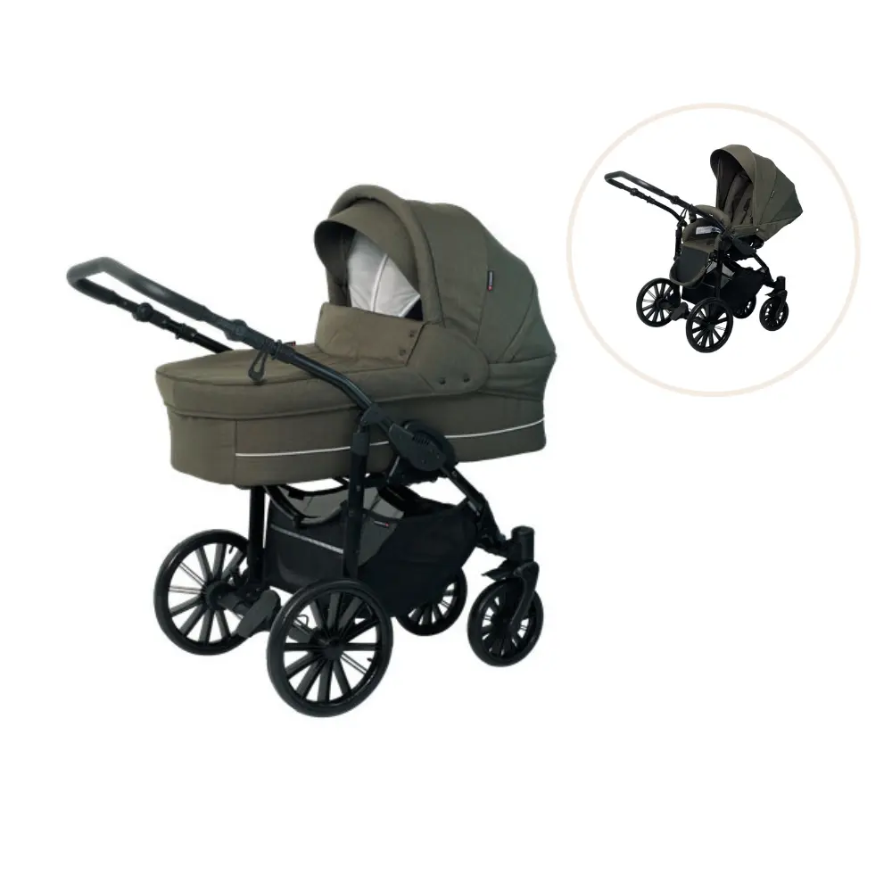 Nordic Lux Inkl. Klapvognssæde   Dusty Olive fra Basson
