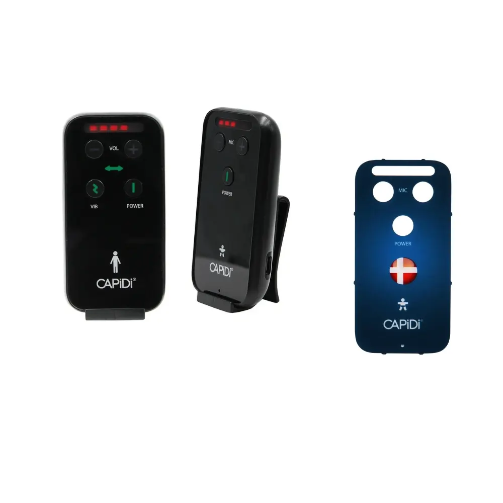 Babyalarm 2.0 Inkl. Front Med Dannebrog   Sort fra Capidi