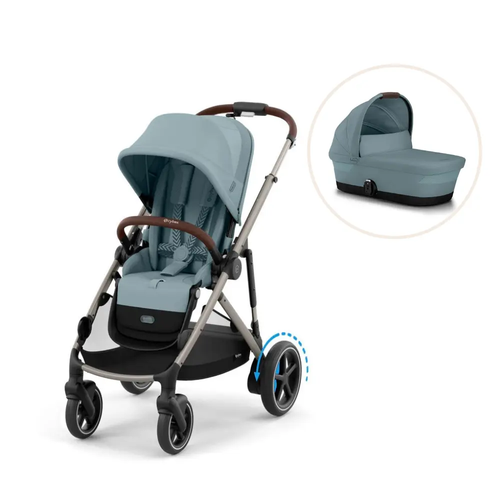 E Gazelle S Inkl. Liggedel   Stormy Blue fra Cybex