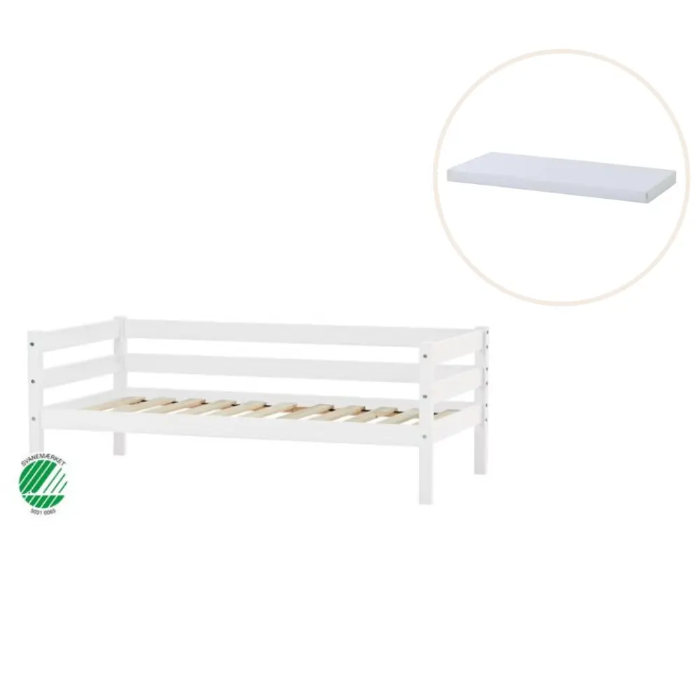 Eco Comfort Juniorseng Med Madras   70x160 Cm.   Hvid fra Hoppekids