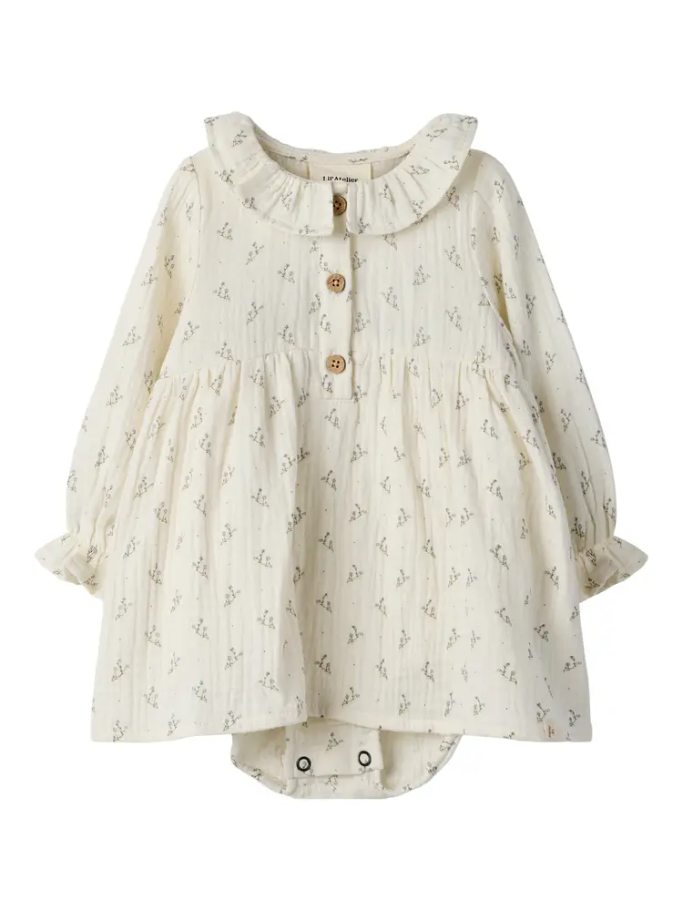 Balia Langærmet Body Kjole   Coconut Milk   56 fra Lil' Atelier