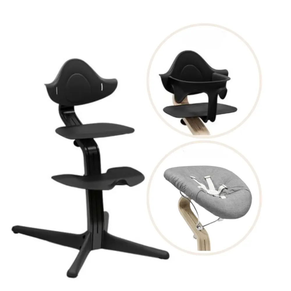 Nomi Bundle   Højstol, Newborn Sæt Og Babysæt   Sort Sort fra Stokke Nomi