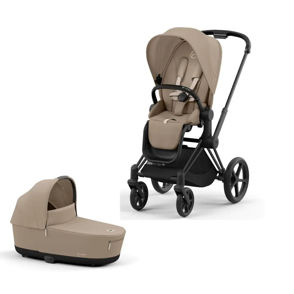 Priam Duovogn   Cozy Beige Matt Black fra Cybex