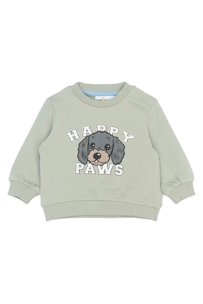 Sacarias Sweatshirt   Aqua Gray   80 fra The New Siblings