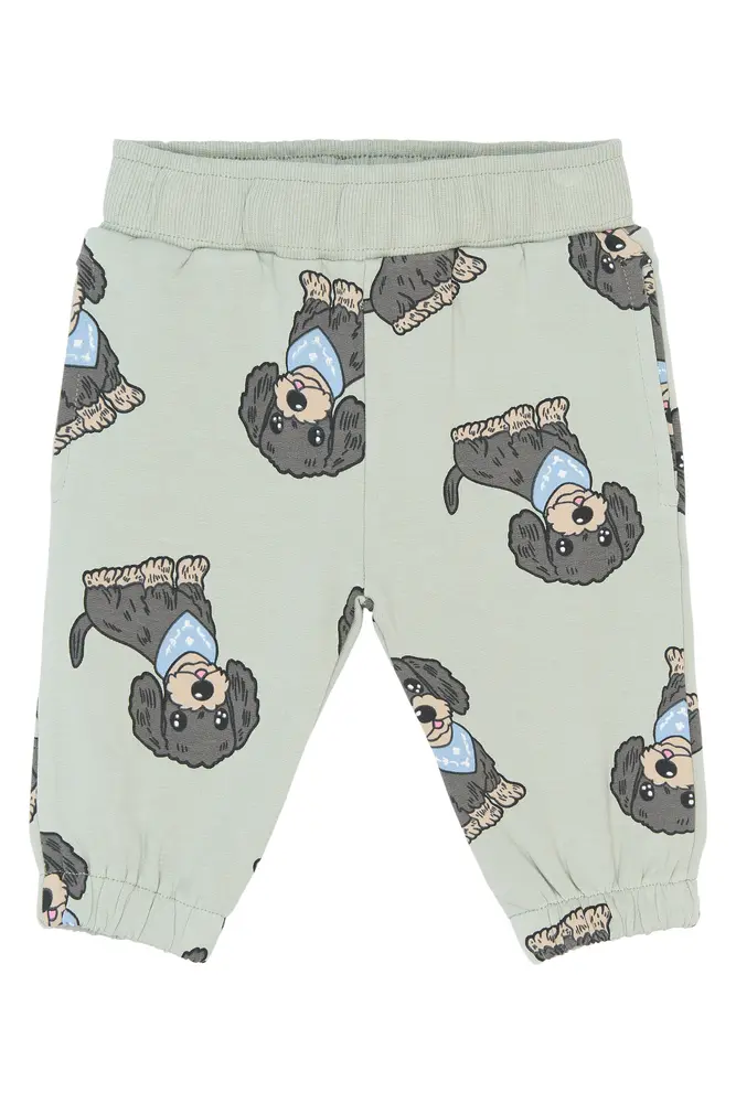 Sofus Sweatpants   Aqua Gray Aop   80 fra The New Siblings