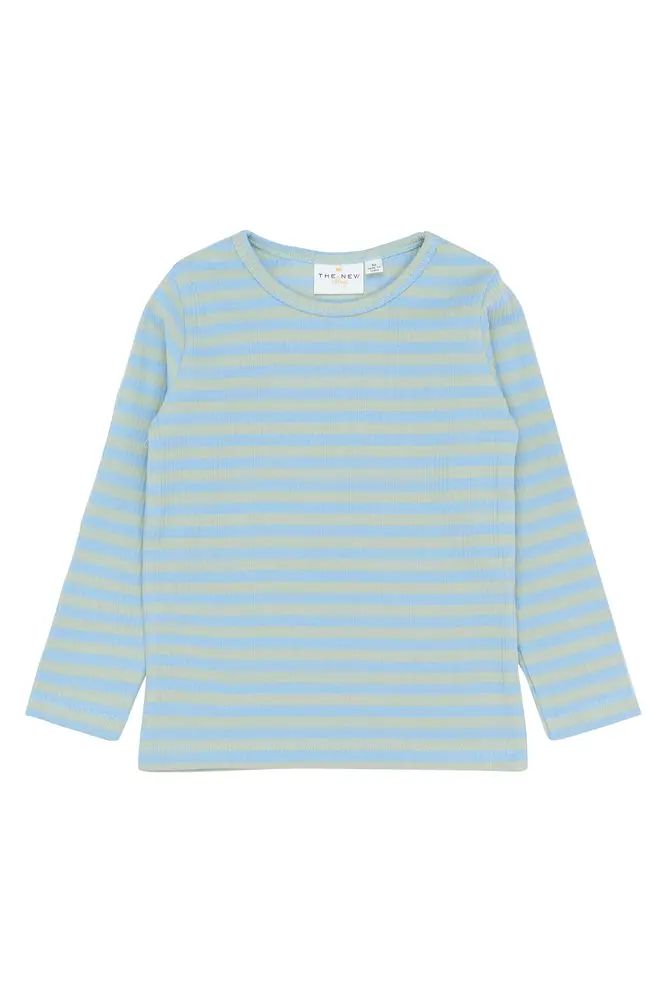 Fro Rib Bluse   Forever Blue Striped   104 fra The New Siblings