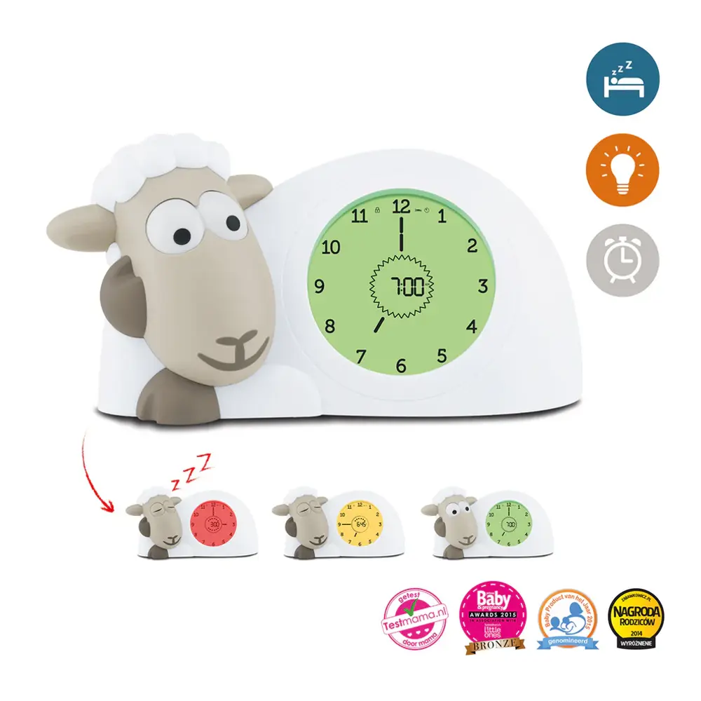 Lampe Sleep Trainer Sam   Taupe fra Zazu