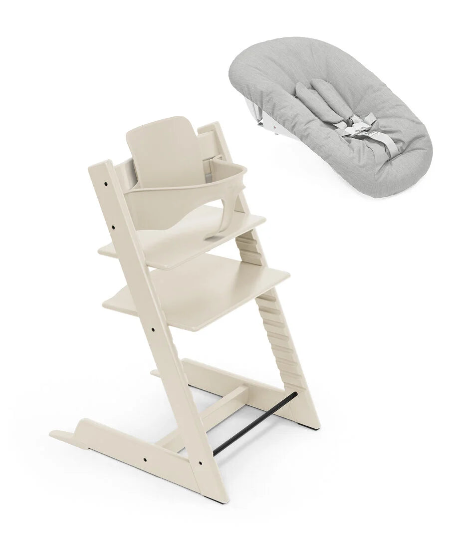Tripp Trapp Bundle   Højstol, Babyset Og Newborn   Vanilla White fra Stokke