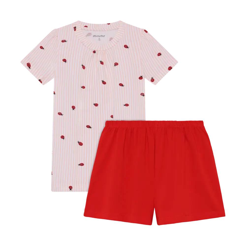 T Shirt Og Shorts Sæt   Peach Blush   104 fra Minymo