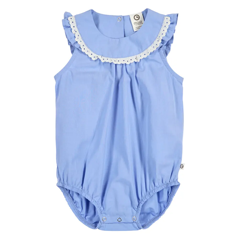 Poplin Romper   Shell Blue   80 fra Müsli