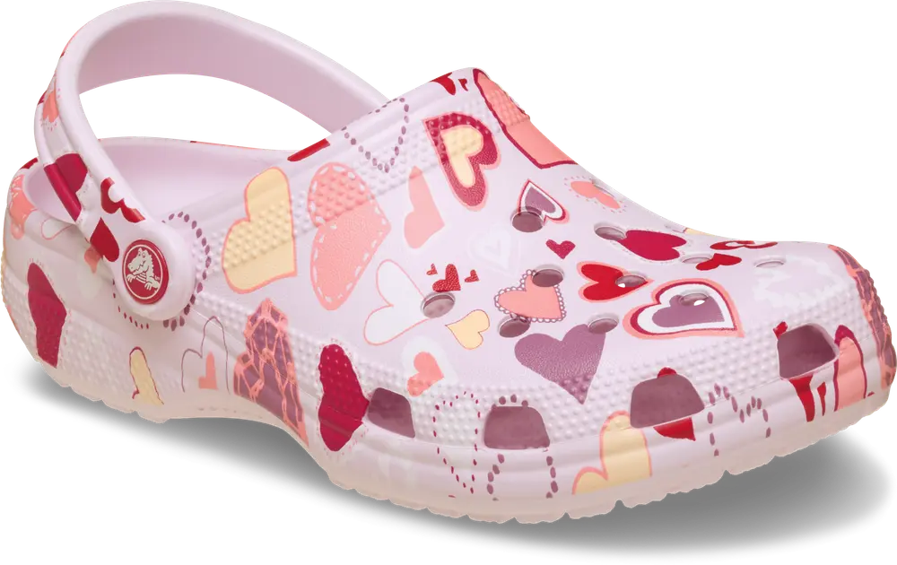 Classic Vday Clog K   Pink Milk Hearts   29 30 fra Crocs