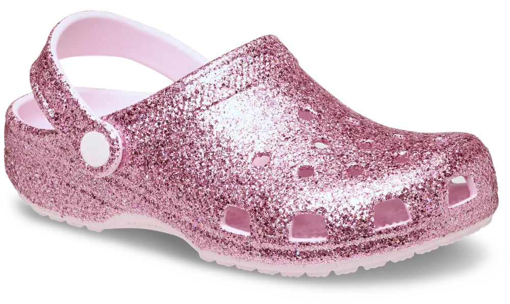 Classic Chunky Glitter Clog T   Pink Milk   25 26 fra Crocs