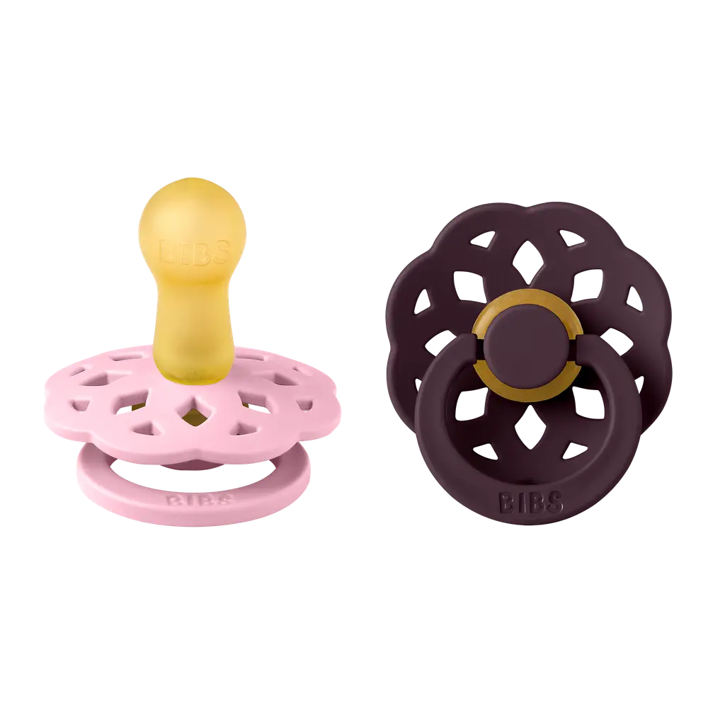 Boheme 2pk Latex Str 2 Baby Pink Plum fra Bibs