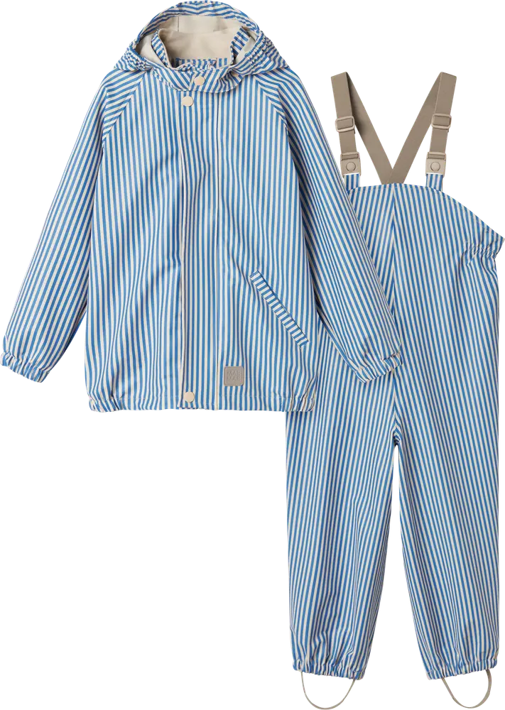 Oddy Regnsæt   Blue Stripe   104 110 fra Marmar Copenhagen