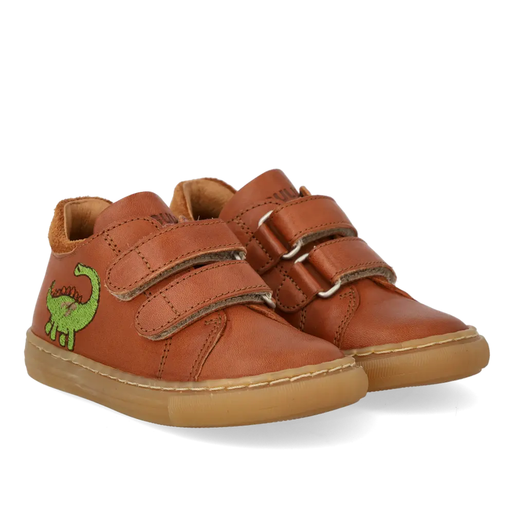Sneaker M. Dino Broderi Cognac Cognac 23 fra Angulus