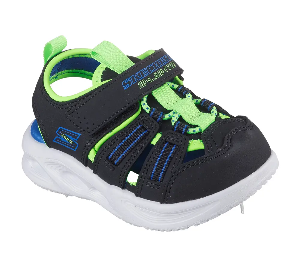 Sola Glow Sandal   Black   24 fra Skechers
