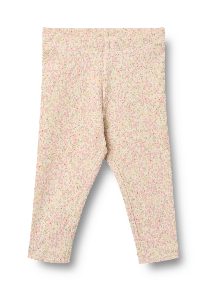 Jules Jersey Leggings   Coral Flowers   74 fra Wheat