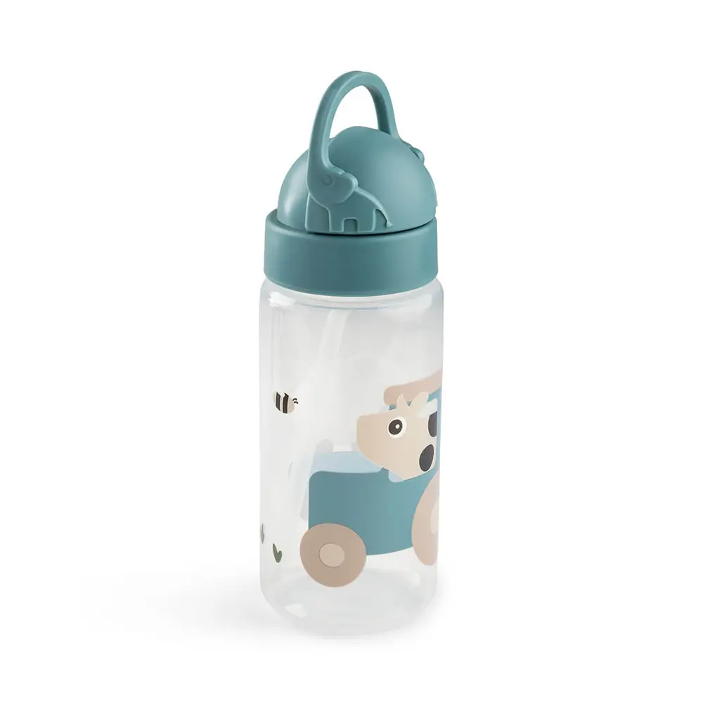 Drikkedunk M  Sugerør Tiny Farm Blå 350 Ml fra Done By Deer