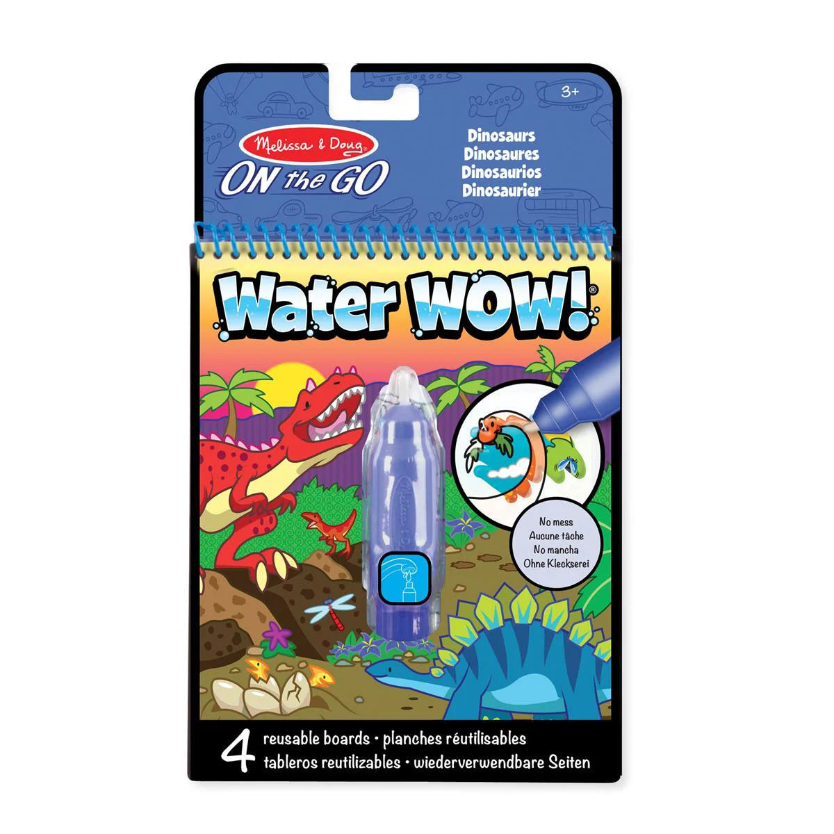 Malebog "water Wow!"   Dino fra Melissa & Doug