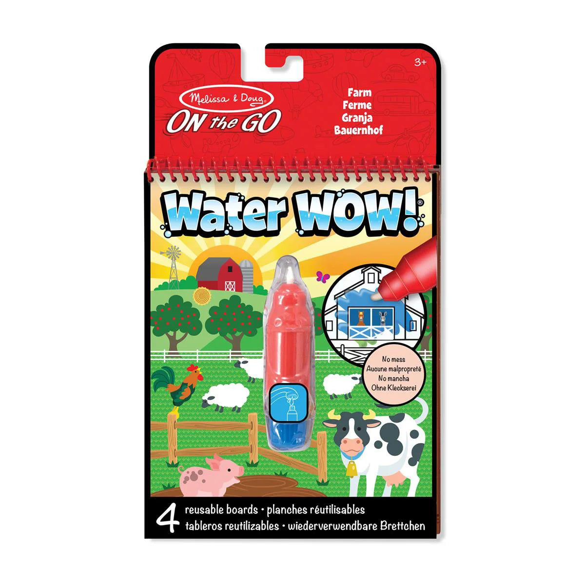Malebog "water Wow!"   Bondegård fra Melissa & Doug
