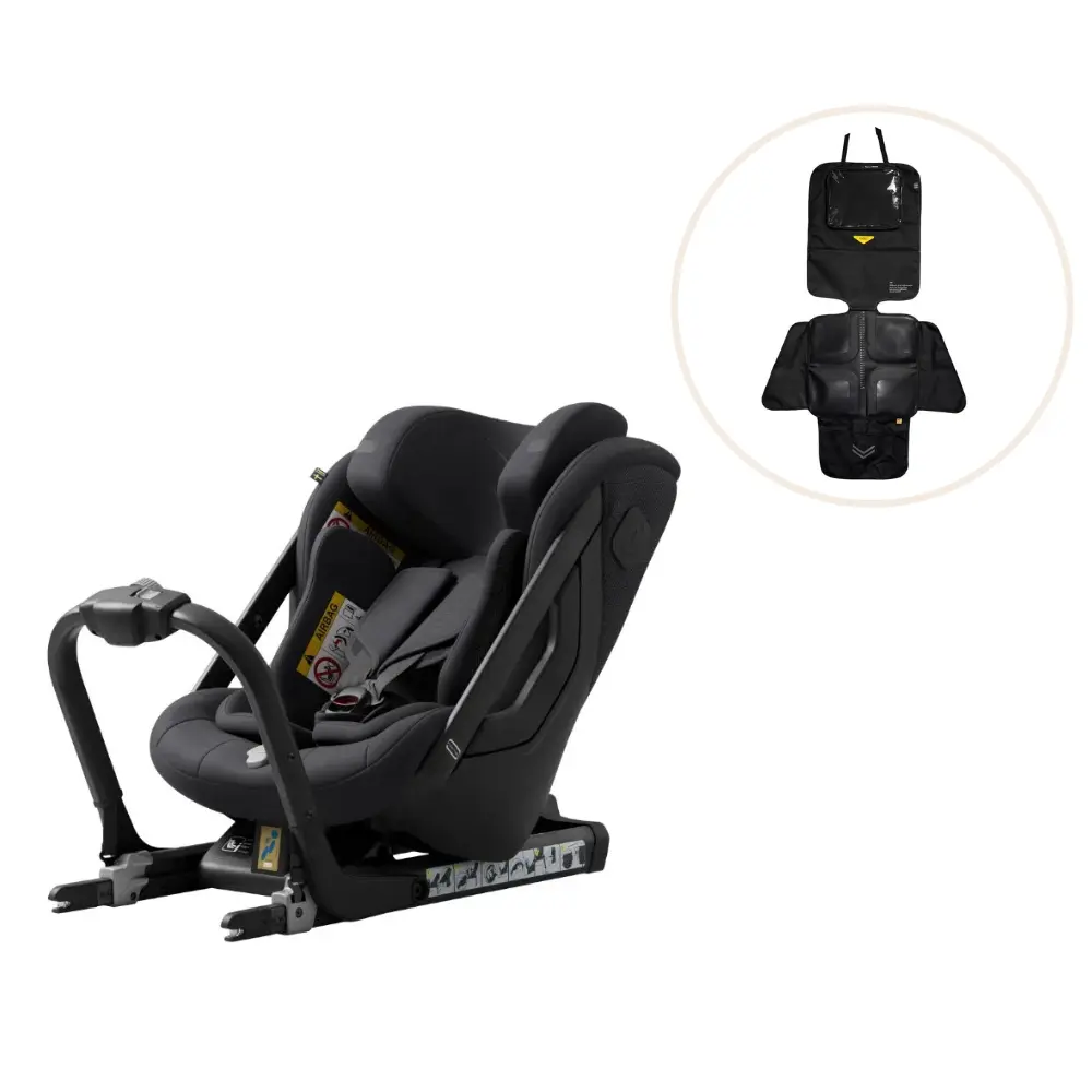 One 3 Inkl. Seat Protector Coastal Storm Black fra Axkid