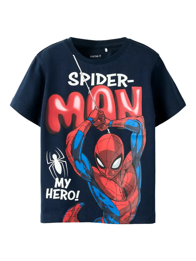 Marvin Spiderman T Shirt   Navy Blazer   98 fra Name It